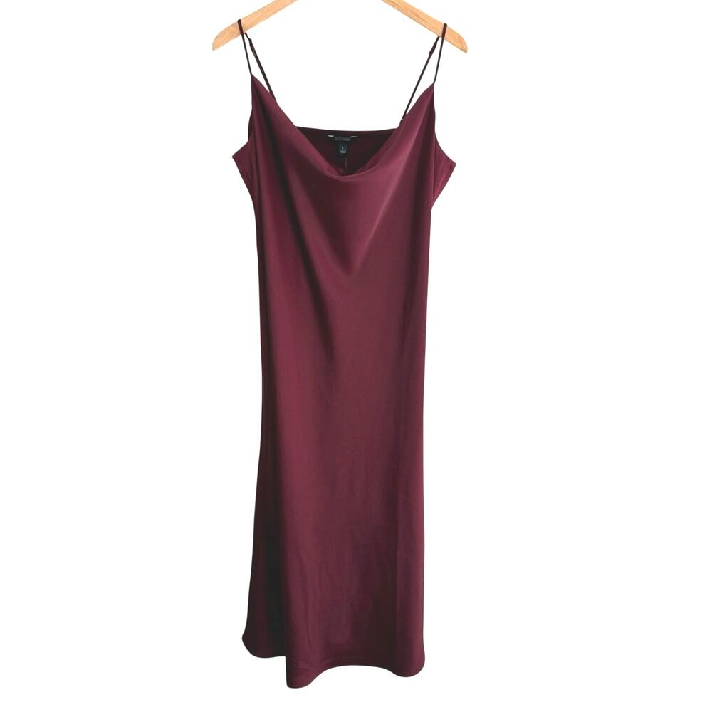 NWT Banana Republic outlet burgundy slip dress size large